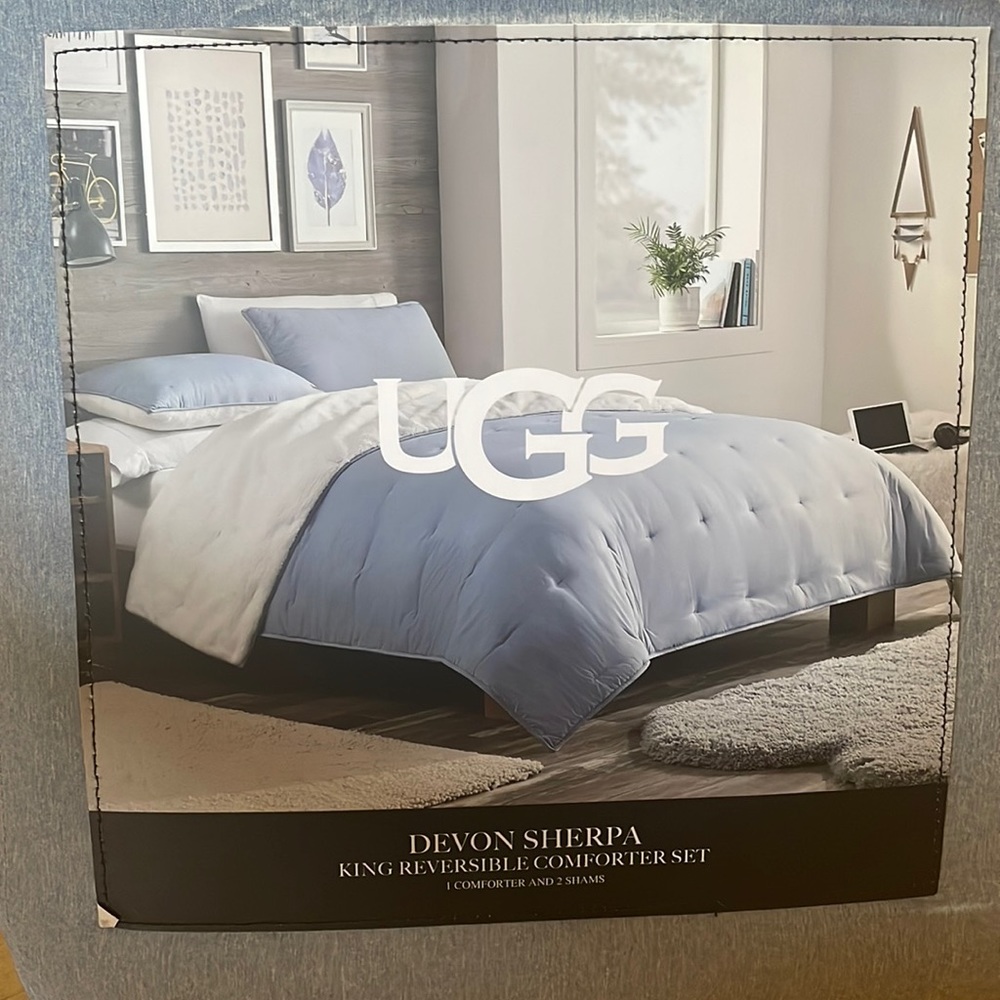 UGG Devon Sherpa Comforter Set - KING